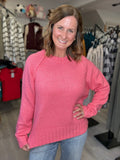 Ultra Soft Sweater in Taffy Pink