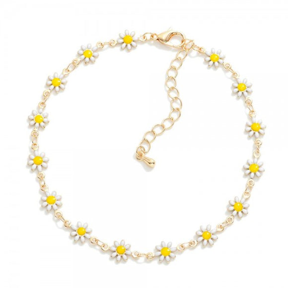 Daisy Chain Link Anklet