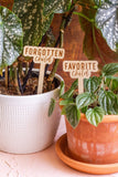 Funny Script Wooden Plant Markers: Give Me A Freakin' Drink