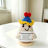 Handmade Crochet Potato Figurine Desk Ornament Home Decor: Potato Figurine