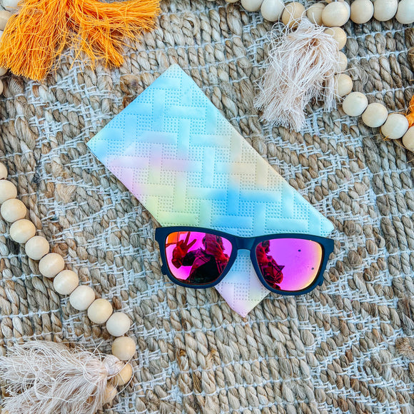 Squeeze Sunglasses Case in Cotton Candy Tie Dye