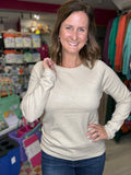 Heather Beige Back to Basics Sweater