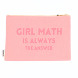 Canvas Pouch Girl Math Is Always the Answer