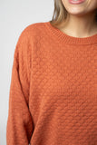 Gianna Pullover Sweater in Pumpkin