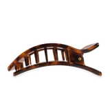 Teleties Flat Rectangle Hair Clip | Large | Tortoise