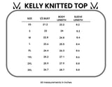 Kelly Knitted Top in Brown