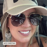 ACE - Unisex Aviator Sunglasses – Polarized Hair-Friendly: Rose Gold