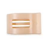 Teleties Flat Rectangle Hair Clip | Medium | Almond Beige