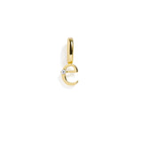 Letter Charm: Gold / J