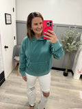 Mariah Cozy Hoodie in Teal