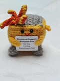 Emotional Support Crochet Dumpster Fire - Green