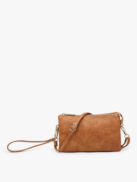 Saddle Brown All the Pockets Crossbody/Wristlet