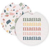 Mama Mama Terrazzo Mom Gift Car Coaster Set