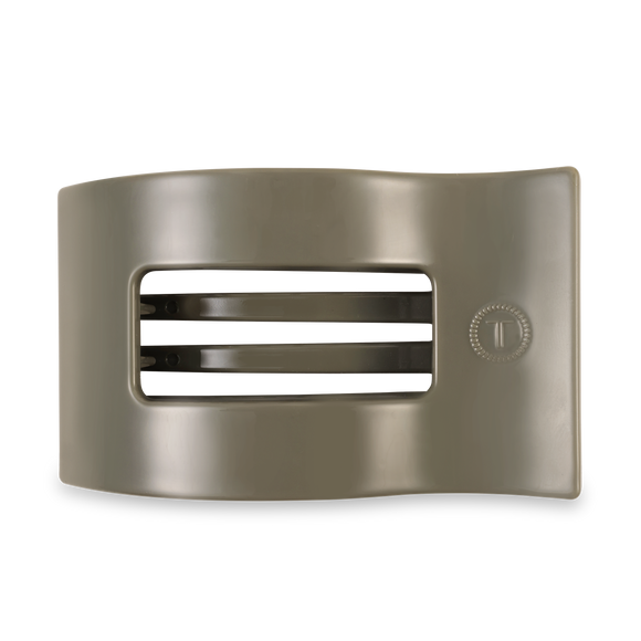 Teleties Flat Rectangle Hair Clip | Large | Sage It Ain't So