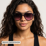 Briggs - Women's Polarized Small/ Medium Aviator: Blue