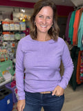 Lavendar Back to Basics Sweater