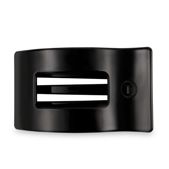 Teleties Flat Rectangle Hair Clip | Large | Jet Black