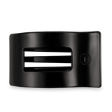 Teleties Flat Rectangle Hair Clip | Large | Jet Black