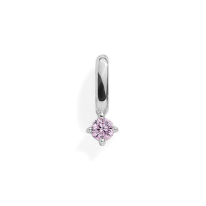 Birthstone Charm: Alexandrite / Silver
