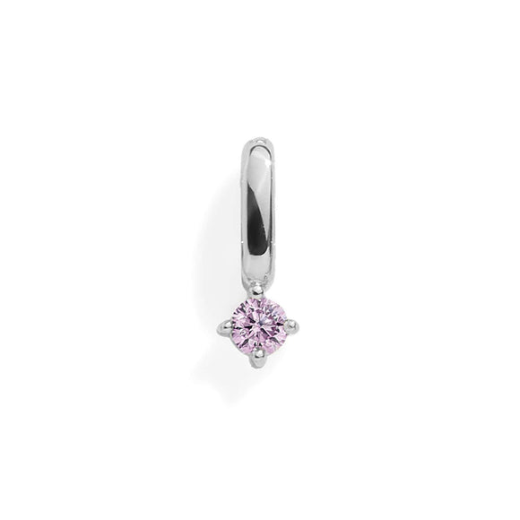 Birthstone Charm: Alexandrite / Silver