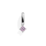 Birthstone Charm: Yellow Topaz / Silver