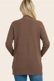 Chocolate Brown Waffle Cardigan