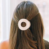 Almond Beige | Medium | Flat Circle Hair Clip