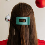 Teleties Flat Rectangle Hair Clip | Small | Fir Real