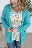 Spring Aqua Michelle Mae Cardigan