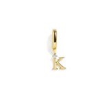 Letter Charm: Gold / J