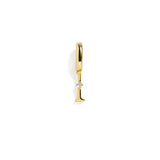 Letter Charm: Gold / J