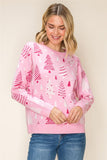 Pink Christmas Tree Sweater