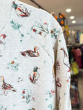 Ducks & Chickens Floral Cozy Sweatshirt