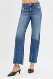 Haven Tummy Control High Rise Ankle Straight Denim