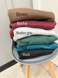 Teal Cozy Mock Neck Pullover