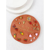 Everyday Fruity Minimal Earrings: GOLD / ONE(6)