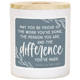 Difference You've Made Candle