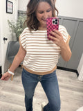 Coco Cay Striped Sweater Top