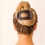 Teleties Round Flat Hair Clip | Large | Jet Black