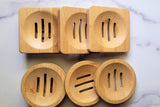 Round Bamboo Shower Steamer Tray