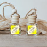 NEW | Hanging Car Diffuser | Island Sun | Made in USA : Round Bottle