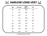 IN STOCK Harlow Long Vest - Black: Small