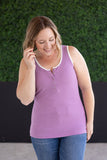 Shiloh Snap Tank in Purple