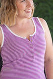 Shiloh Snap Tank in Purple