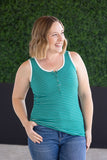 Shiloh Snap Tank in Green