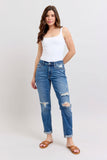 Zoe Mid Rise Vintage Wash Boyfriend Judy Blue Denim