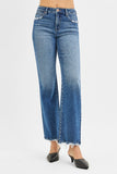 Haven Tummy Control High Rise Ankle Straight Denim