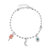 Charm Garden - Silver - Moon Charm