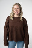 Gianna Pullover Sweater in Brown