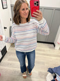 Spring Crochet Stripe Top